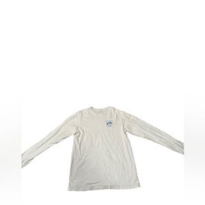 Men’s southern Tide White Long Sleeve Shirt Preppy Fishing 🎣 size medium